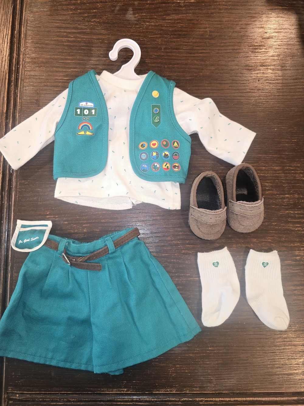 Vintage American Girl Doll Junior Girl Scout Uniform Outfit